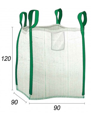 big bag - wzmocniony worek ogrodowy wielofunkcyjny - 90x90x120