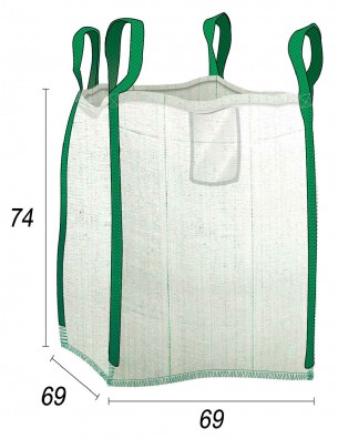 worek budowlany, nośność 0,5 t — pojemność 300 l — wymiary 65 x 65 x 70 cm