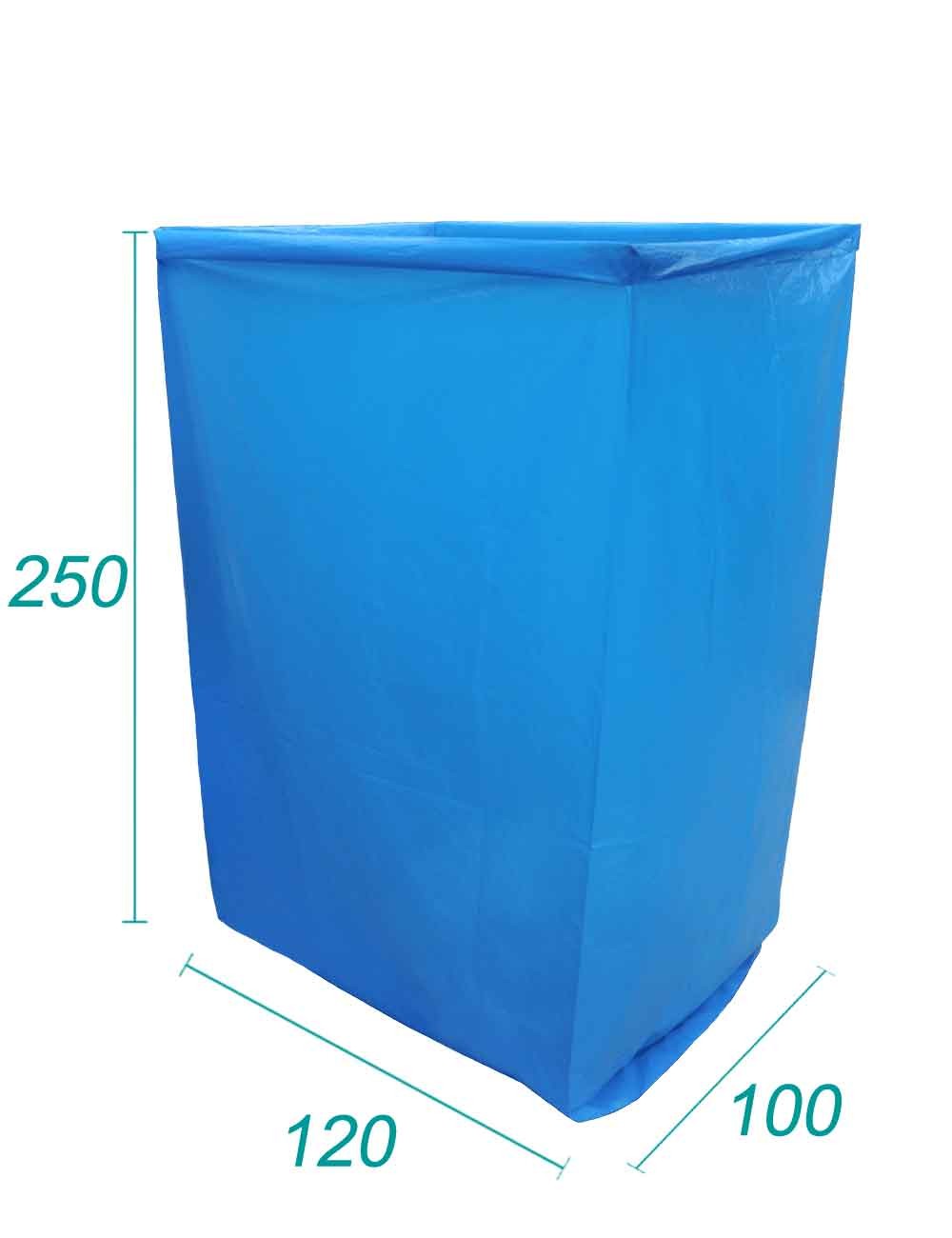 pokrowiec pe nieprzezroczysty do big-baga | wymiary 100x120x250 - 70 µm