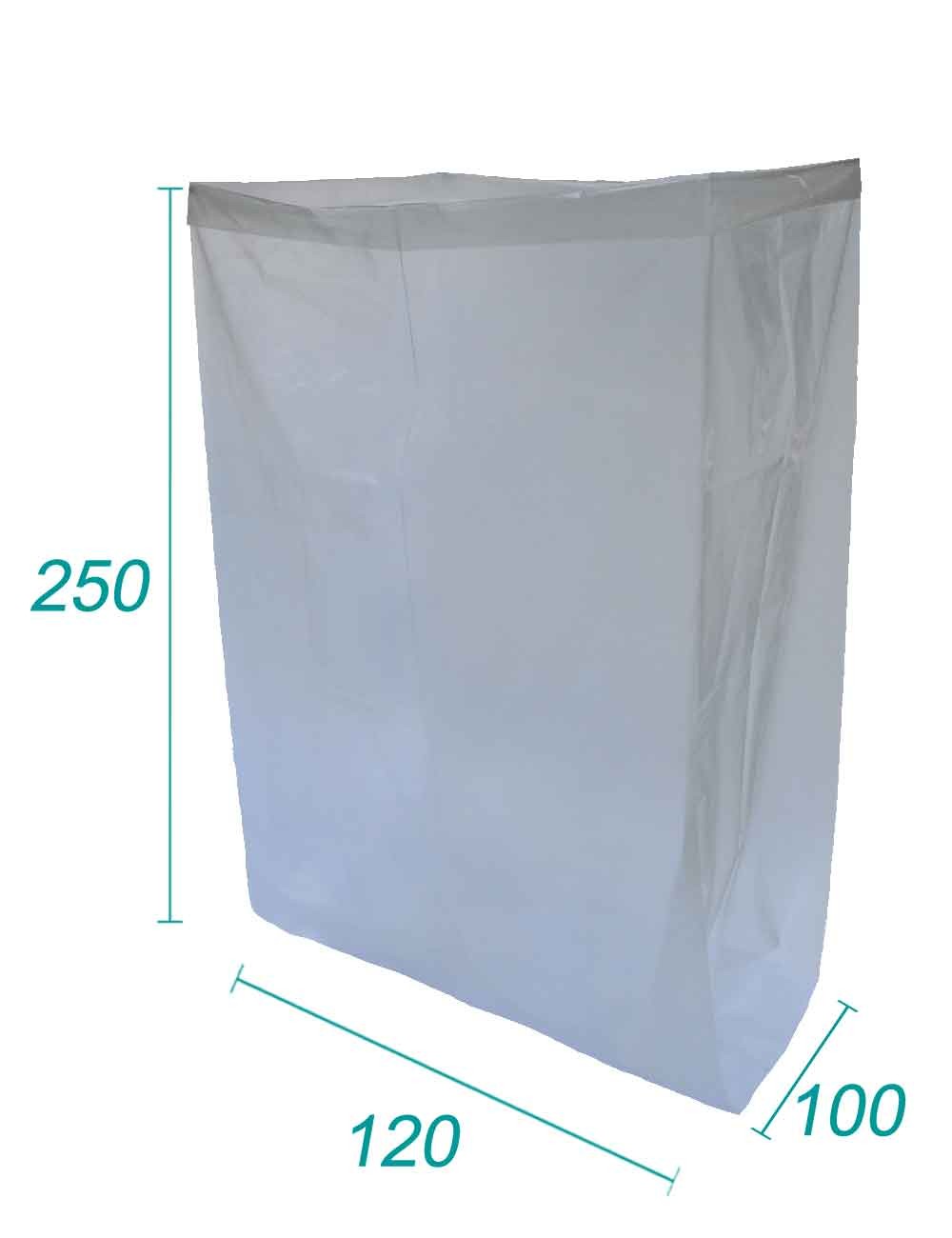 pokrowiec foliowy przezroczysty 70 µm 100×120×250