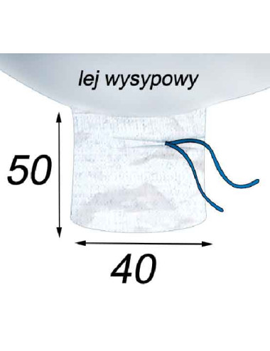 lej wysypowy 40x50
