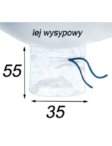 lej wysypowy 35x55